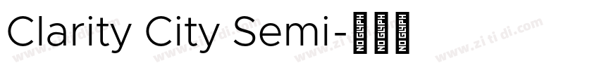 Clarity City Semi字体转换